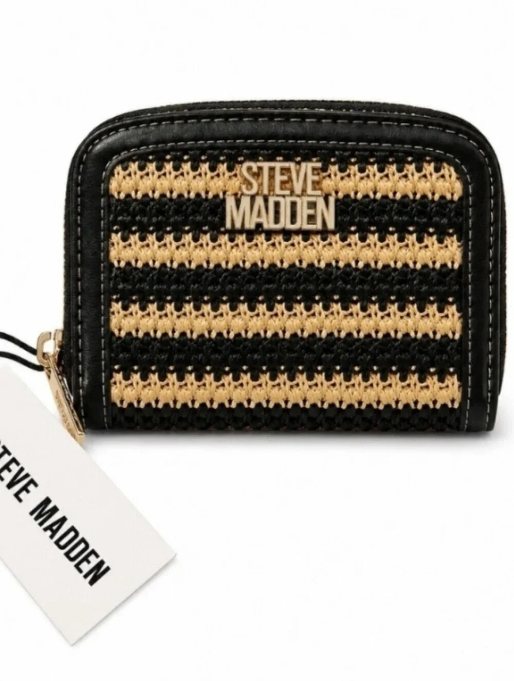 Steve Madden compact zip-around wallet